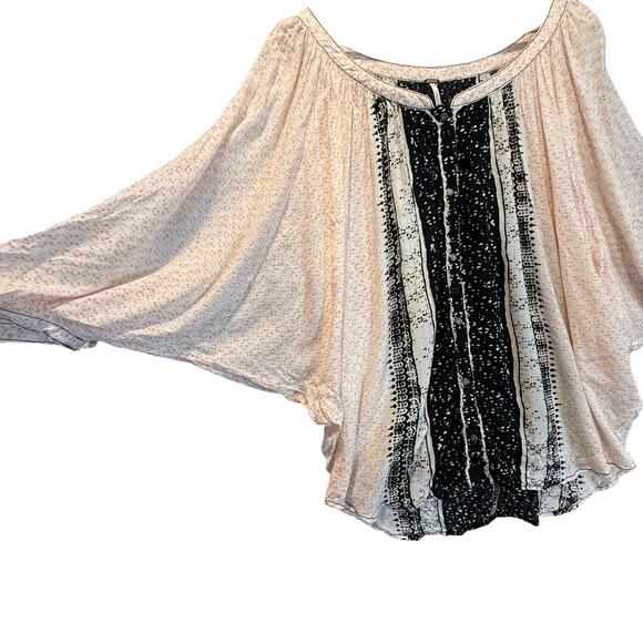 Free People Days Of Romance Top Blouse Boho Peasant Dolman Sleeve M Medium - Picture 6 of 12